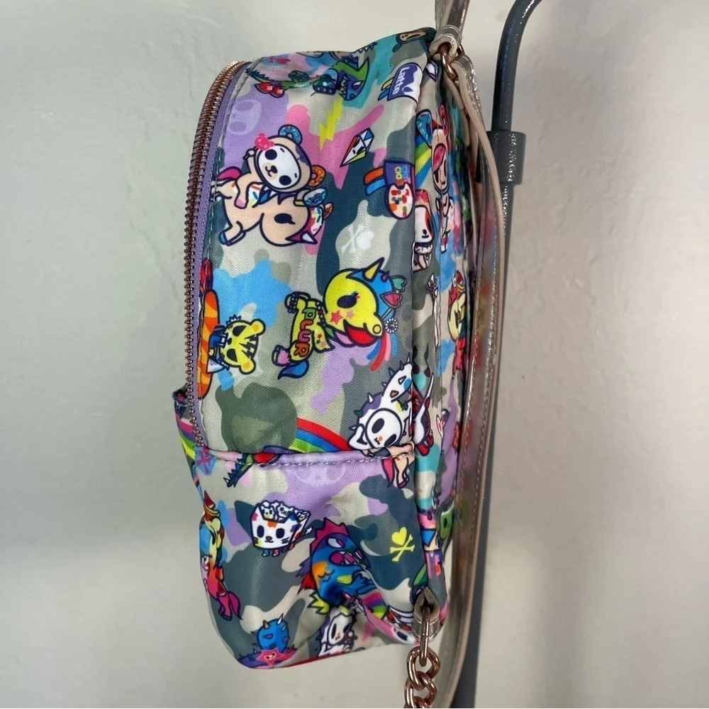 tokidoki Camo Kawaii Mini Backpack Unicorno Character Print Y2K Kawaii Bag